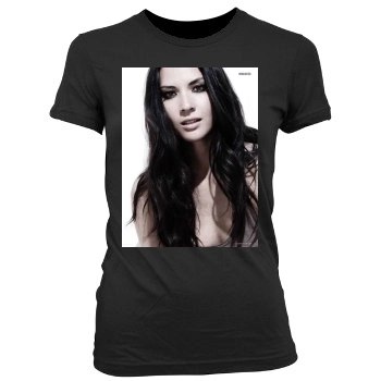 Olivia Munn Women's Junior Cut Crewneck T-Shirt