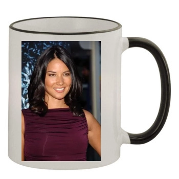 Olivia Munn 11oz Colored Rim & Handle Mug