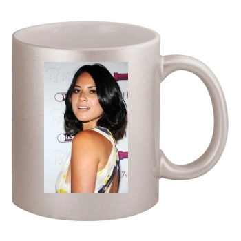 Olivia Munn 11oz Metallic Silver Mug