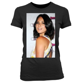 Olivia Munn Women's Junior Cut Crewneck T-Shirt