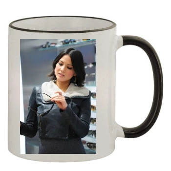 Olivia Munn 11oz Colored Rim & Handle Mug