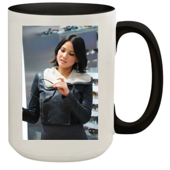 Olivia Munn 15oz Colored Inner & Handle Mug