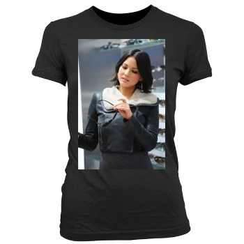 Olivia Munn Women's Junior Cut Crewneck T-Shirt