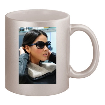 Olivia Munn 11oz Metallic Silver Mug