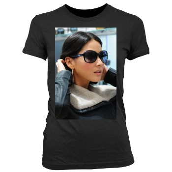 Olivia Munn Women's Junior Cut Crewneck T-Shirt