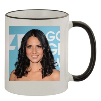 Olivia Munn 11oz Colored Rim & Handle Mug