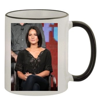 Olivia Munn 11oz Colored Rim & Handle Mug