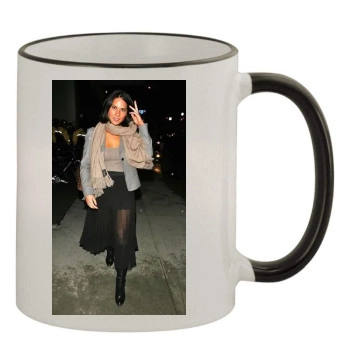 Olivia Munn 11oz Colored Rim & Handle Mug