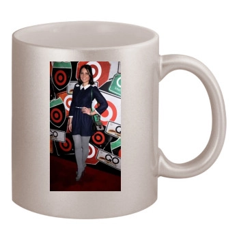 Olivia Munn 11oz Metallic Silver Mug