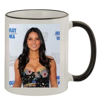 Olivia Munn 11oz Colored Rim & Handle Mug