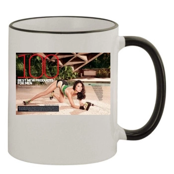 Olivia Munn 11oz Colored Rim & Handle Mug