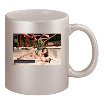 Olivia Munn 11oz Metallic Silver Mug