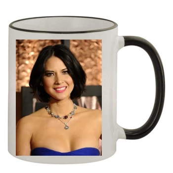 Olivia Munn 11oz Colored Rim & Handle Mug