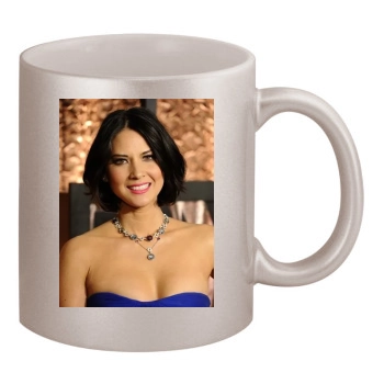 Olivia Munn 11oz Metallic Silver Mug