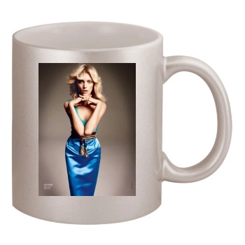 Farrah Fawcett 11oz Metallic Silver Mug