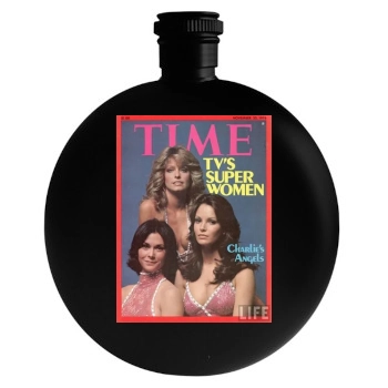 Farrah Fawcett Round Flask