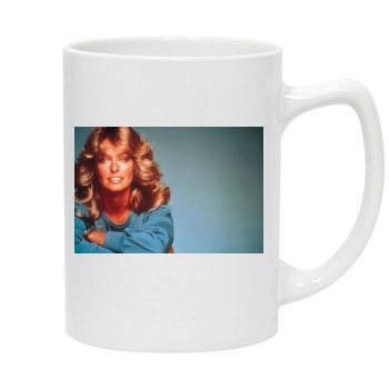 Farrah Fawcett 14oz White Statesman Mug