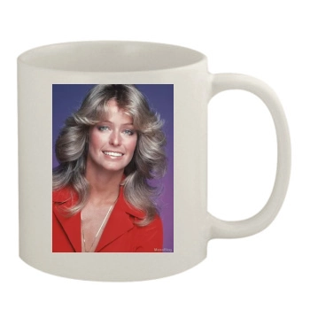 Farrah Fawcett 11oz White Mug