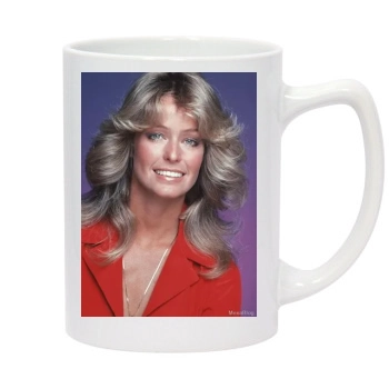 Farrah Fawcett 14oz White Statesman Mug