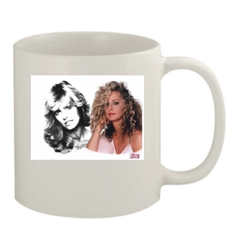 Farrah Fawcett 11oz White Mug