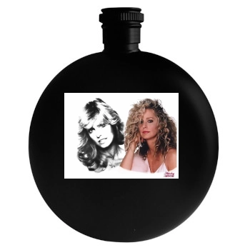 Farrah Fawcett Round Flask