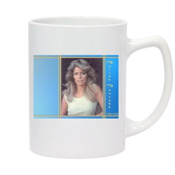 Farrah Fawcett 14oz White Statesman Mug