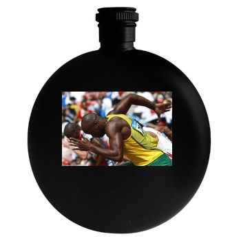 Asafa Powell Round Flask