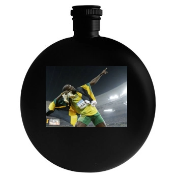 Asafa Powell Round Flask