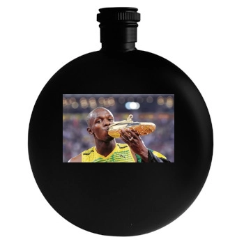 Asafa Powell Round Flask