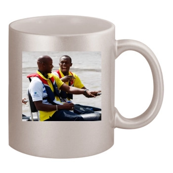 Asafa Powell 11oz Metallic Silver Mug