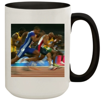 Asafa Powell 15oz Colored Inner & Handle Mug