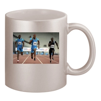 Asafa Powell 11oz Metallic Silver Mug