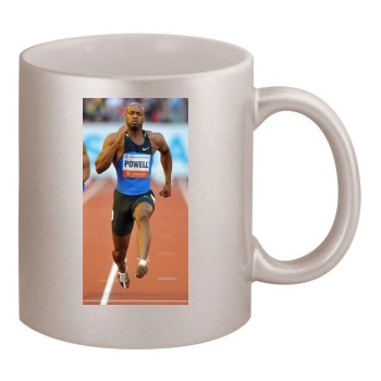 Asafa Powell 11oz Metallic Silver Mug