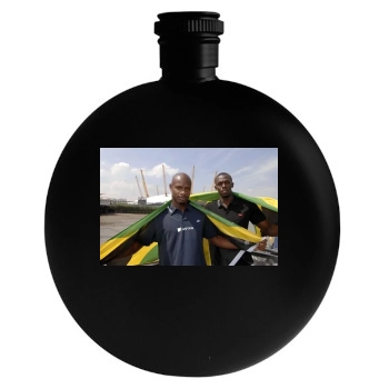 Asafa Powell Round Flask