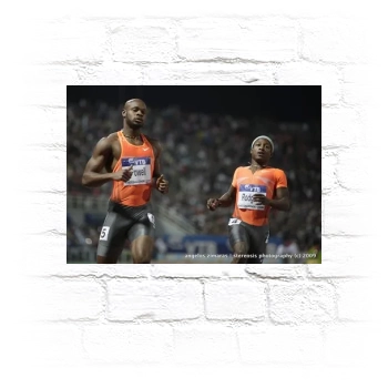 Asafa Powell Metal Wall Art