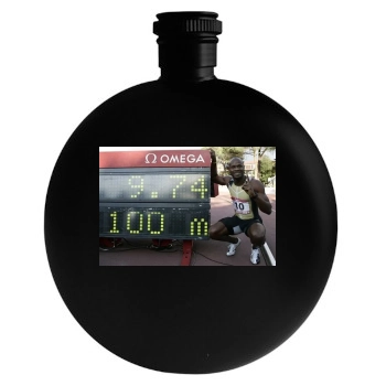 Asafa Powell Round Flask