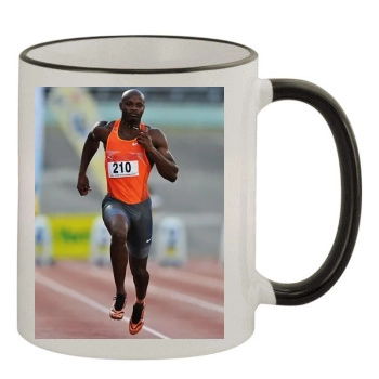 Asafa Powell 11oz Colored Rim & Handle Mug