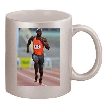 Asafa Powell 11oz Metallic Silver Mug