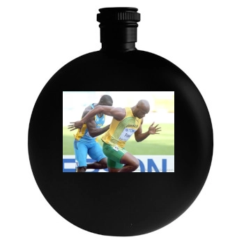 Asafa Powell Round Flask