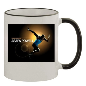 Asafa Powell 11oz Colored Rim & Handle Mug