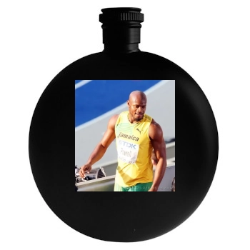 Asafa Powell Round Flask