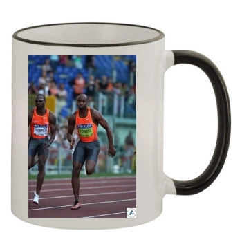 Asafa Powell 11oz Colored Rim & Handle Mug