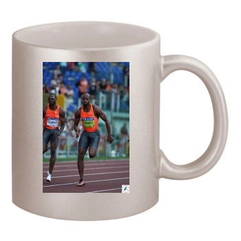 Asafa Powell 11oz Metallic Silver Mug