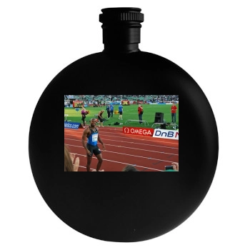 Asafa Powell Round Flask