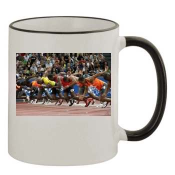 Asafa Powell 11oz Colored Rim & Handle Mug