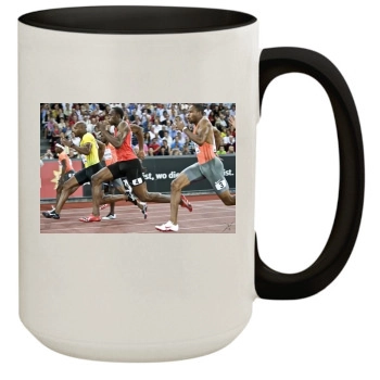 Asafa Powell 15oz Colored Inner & Handle Mug