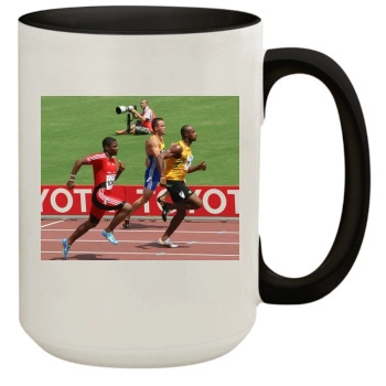 Asafa Powell 15oz Colored Inner & Handle Mug