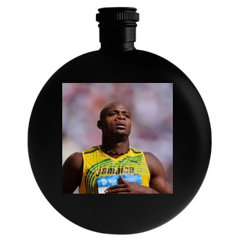 Asafa Powell Round Flask