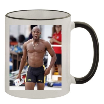 Asafa Powell 11oz Colored Rim & Handle Mug