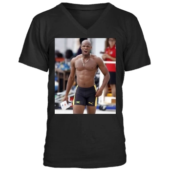 Asafa Powell Men's V-Neck T-Shirt